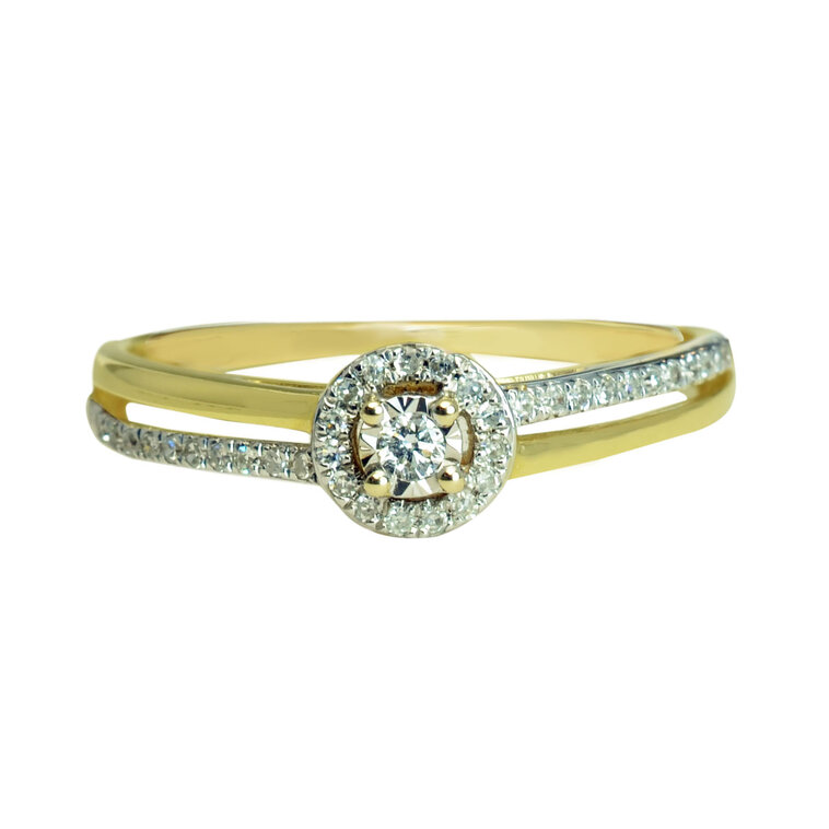 GOLDIE Zlatý prsteň s diamantmi Suri ER462.AVX