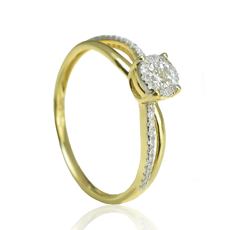 GOLDIE Zlatý prsteň s diamantmi Taliyah LRG291.AVB GOLDIE Zlatý prsteň s diamantmi Taliyah LRG291.AVB