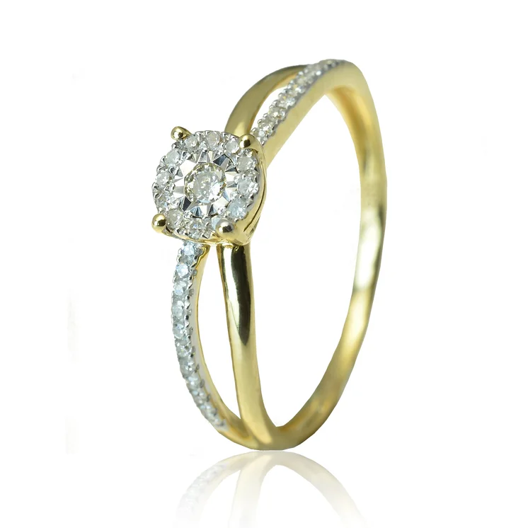 GOLDIE Zlatý prsteň s diamantmi Taliyah LRG291.AVB GOLDIE Zlatý prsteň s diamantmi Taliyah LRG291.AVB
