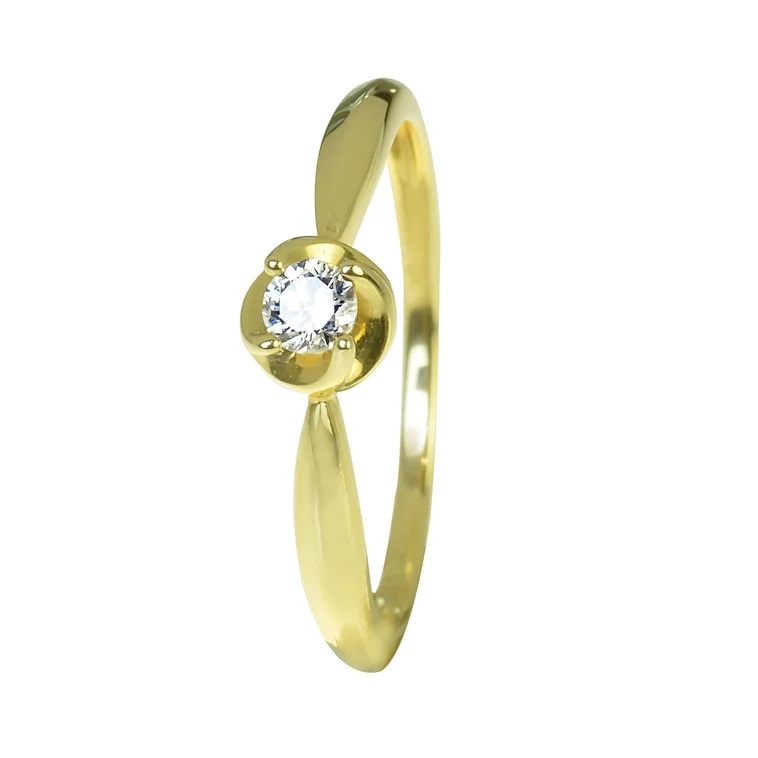 GOLDIE Zlatý prsteň s diamantom Brenna ER473.AVX GOLDIE Zlatý prsteň s diamantom Brenna ER473.AVX