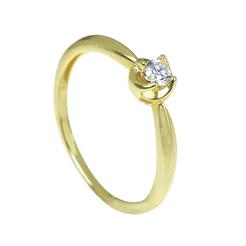 GOLDIE Zlatý prsteň s diamantom Brenna ER473.AVX GOLDIE Zlatý prsteň s diamantom Brenna ER473.AVX