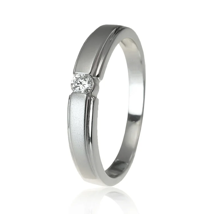 GOLDIE Zlatý prsteň s diamantom Claude ER077.ALB GOLDIE Zlatý prsteň s diamantom Claude ER077.ALB