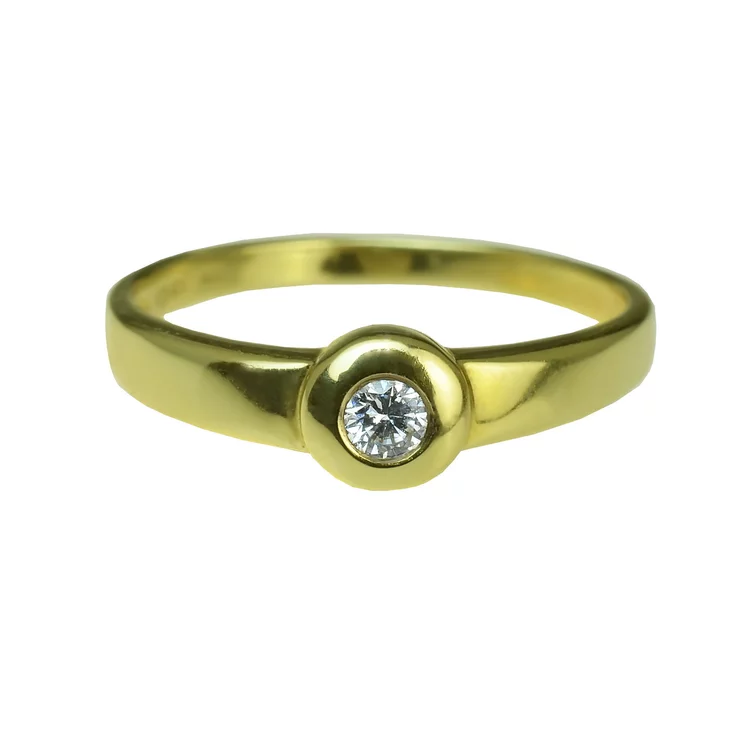 GOLDIE Zlatý prsteň s diamantom Cristy ER084.ALB GOLDIE Zlatý prsteň s diamantom Cristy ER084.ALB