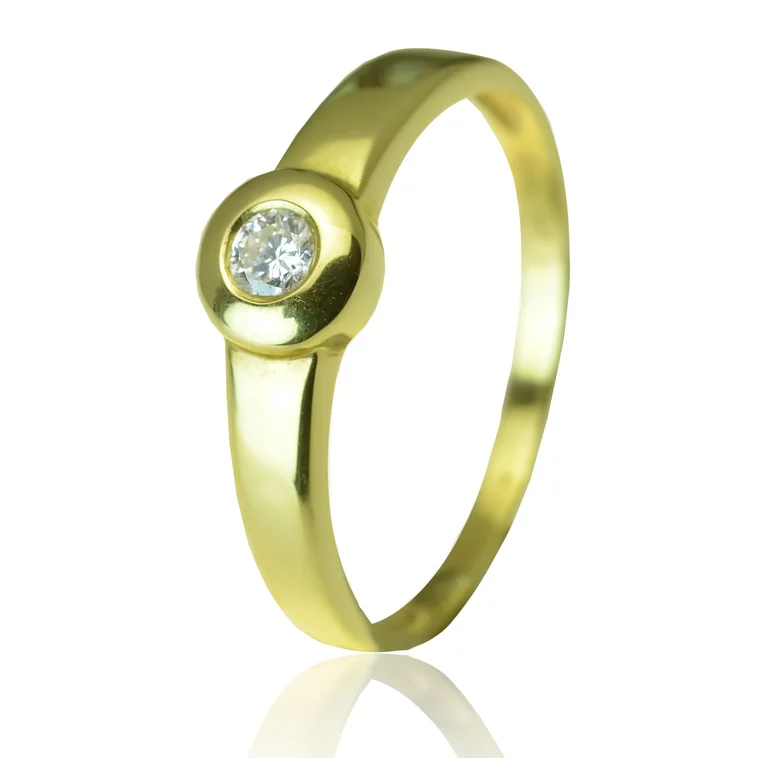 GOLDIE Zlatý prsteň s diamantom Cristy ER084.ALB GOLDIE Zlatý prsteň s diamantom Cristy ER084.ALB