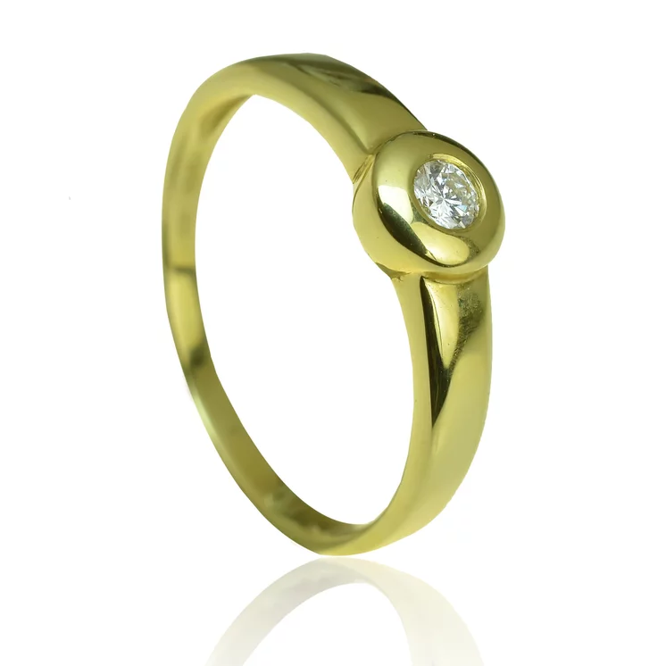 GOLDIE Zlatý prsteň s diamantom Cristy ER084.ALB GOLDIE Zlatý prsteň s diamantom Cristy ER084.ALB