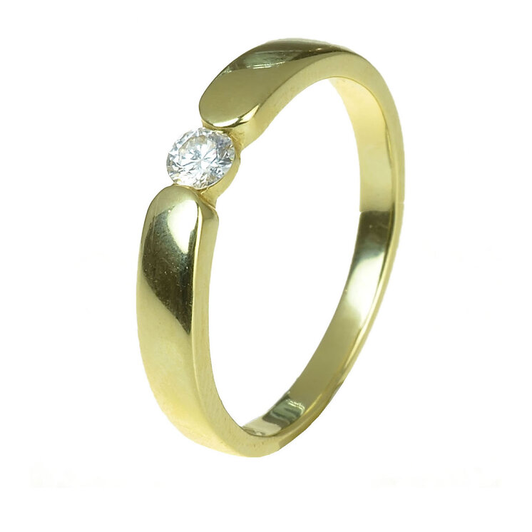 GOLDIE Zlatý prsteň s diamantom Dorys ER414.ALB