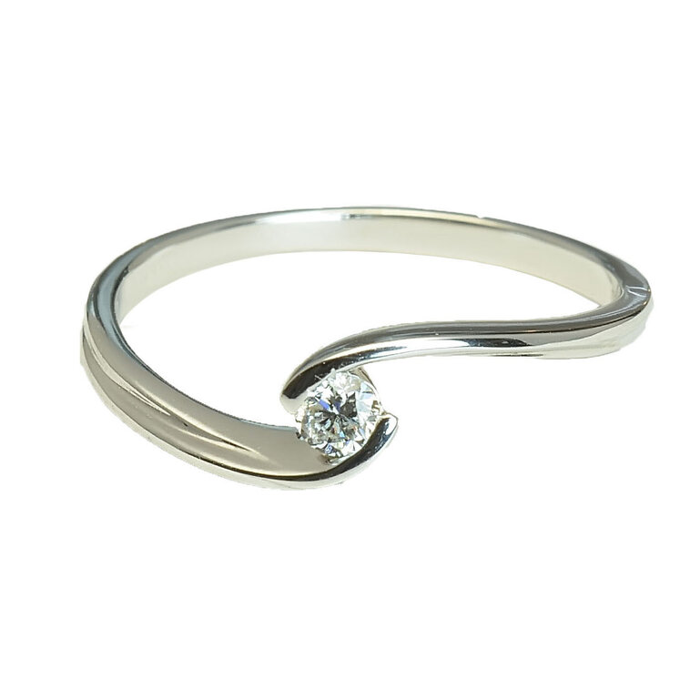 GOLDIE Zlatý prsteň s diamantom ER543.KLX