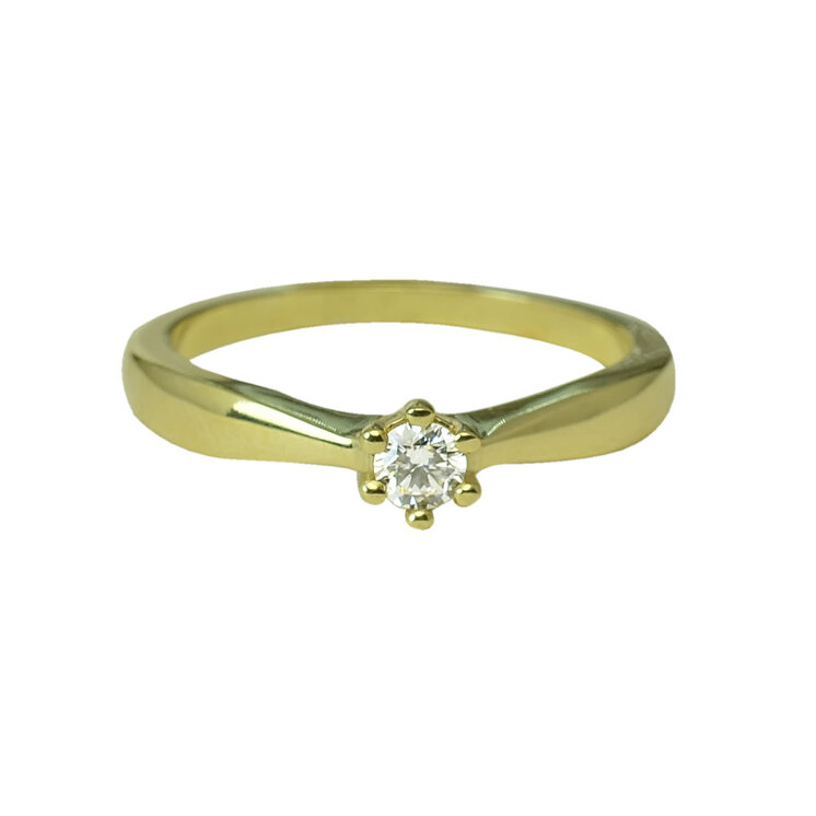 GOLDIE Zlatý prsteň s diamantom Giselle ER456.MAS