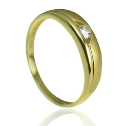 GOLDIE Zlatý prsteň s diamantom Kylie ER067.ALB