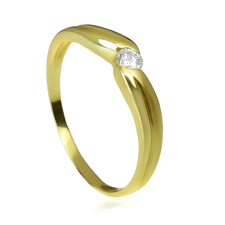 GOLDIE Zlatý prsteň s diamantom Lesely ER344.ALB GOLDIE Zlatý prsteň s diamantom Lesely ER344.ALB