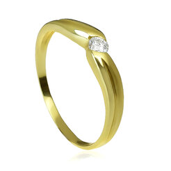 GOLDIE Zlatý prsteň s diamantom Lesely ER344.ALB