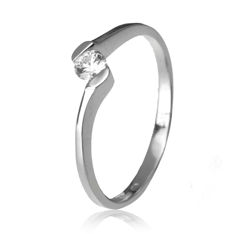 GOLDIE Zlatý prsteň s diamantom Madi ER124.ALB GOLDIE Zlatý prsteň s diamantom Madi ER124.ALB