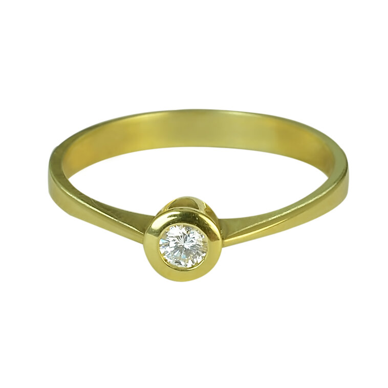 GOLDIE Zlatý prsteň s diamantom Rita ER364.ODB