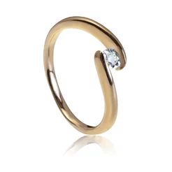 GOLDIE Zlatý prsteň s diamantom Skylar ER536.AV GOLDIE Zlatý prsteň s diamantom Skylar ER536.AV