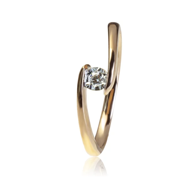 GOLDIE Zlatý prsteň s diamantom Skylar ER536.AV GOLDIE Zlatý prsteň s diamantom Skylar ER536.AV