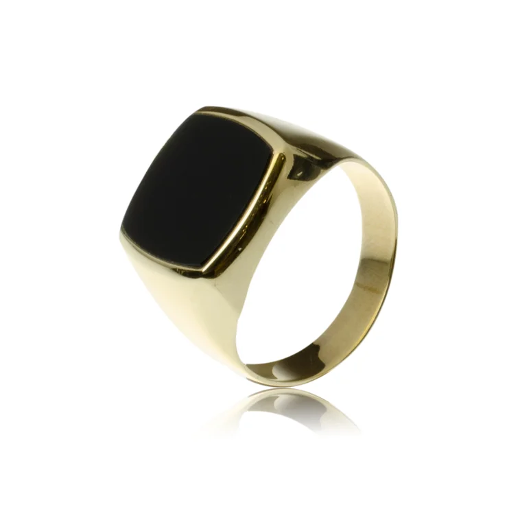GOLDIE Zlatý prsteň s ónyxom MRG005.GS GOLDIE Zlatý prsteň s ónyxom MRG005.GS