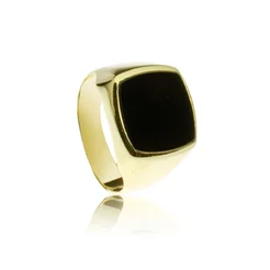 GOLDIE Zlatý prsteň s ónyxom MRG005.GS GOLDIE Zlatý prsteň s ónyxom MRG005.GS