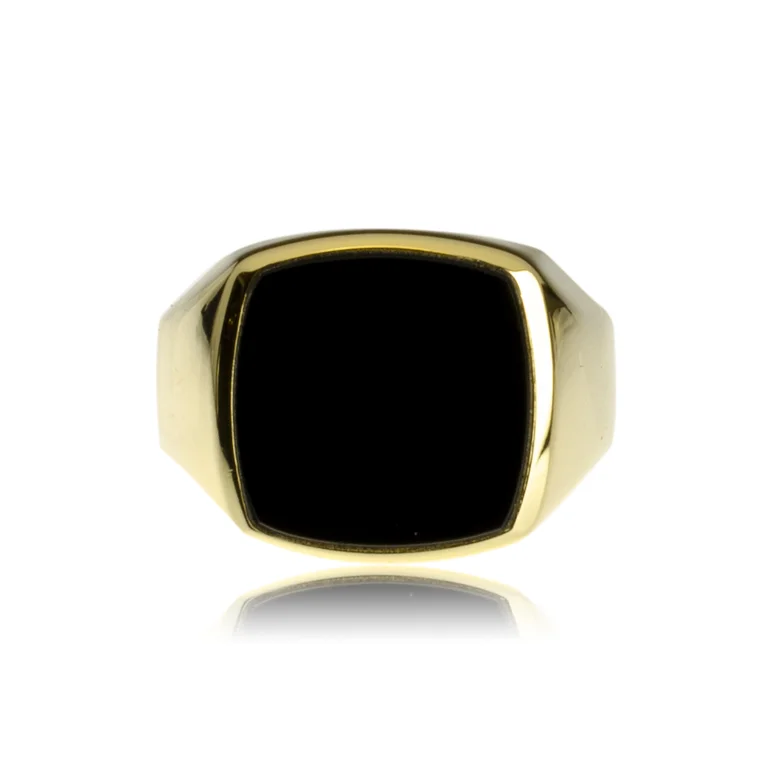 GOLDIE Zlatý prsteň s ónyxom MRG005.GS GOLDIE Zlatý prsteň s ónyxom MRG005.GS