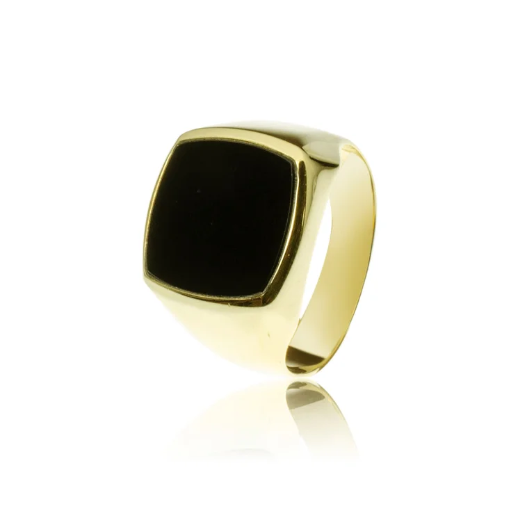 GOLDIE Zlatý prsteň s ónyxom MRG005.GS GOLDIE Zlatý prsteň s ónyxom MRG005.GS