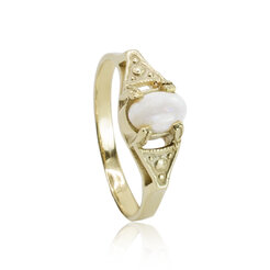 GOLDIE Zlatý prsteň s opálom LRG541.B
