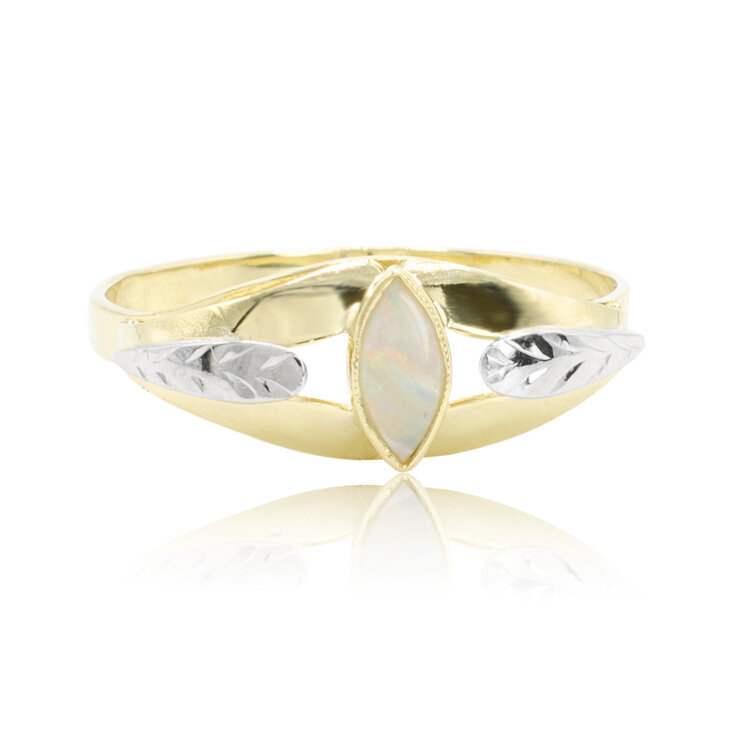 GOLDIE Zlatý prsteň s opálom LRG578.AR