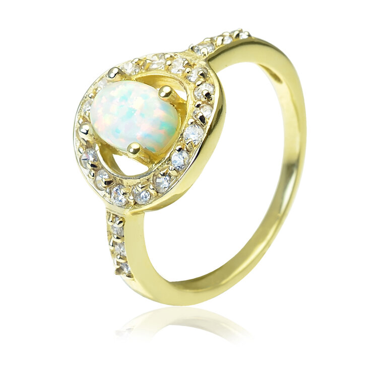 GOLDIE Zlatý prsteň s opálom Rita LRG371.STS