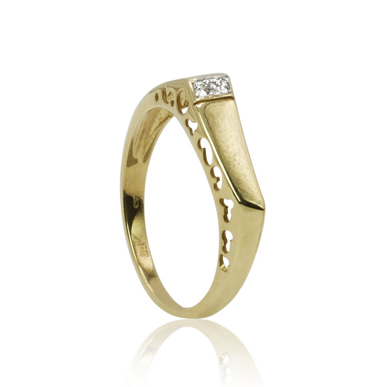 GOLDIE Zlatý prsteň Sissi LRG633.D