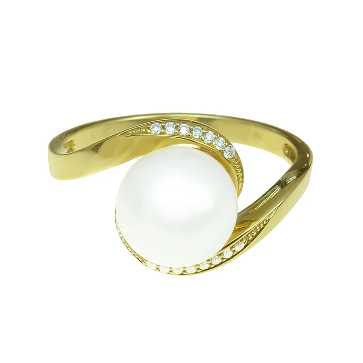 GOLDIE Zlatý prsteň so sladkovodnou perlou a diamantmi Yoselin LRG231.STB GOLDIE Zlatý prsteň so sladkovodnou perlou a diamantmi Yoselin LRG231.STB