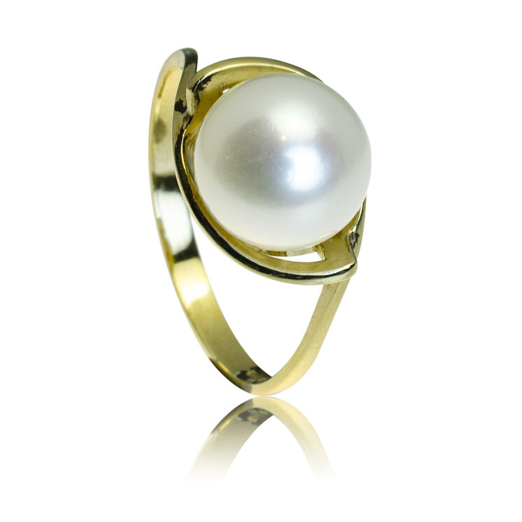 GOLDIE Zlatý prsteň so sladkovodnou perlou Vanesse LRG428.PAS