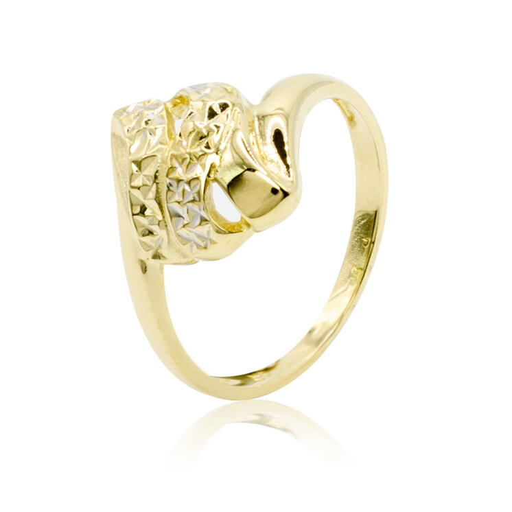 GOLDIE Zlatý prsteň Tesia LRG588.AR