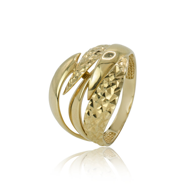 GOLDIE Zlatý prsteň Trisa LRG623.TR