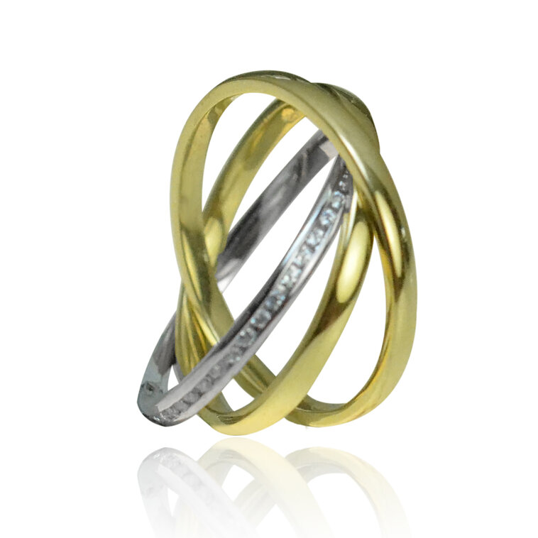 GOLDIE Zlatý prsteň typu elegant LRG407.MAX