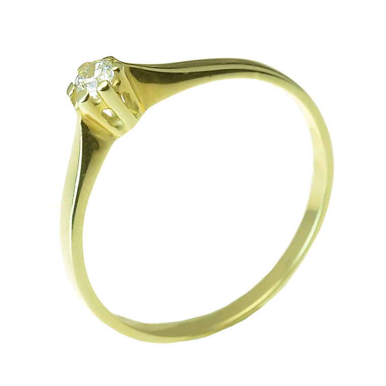 GOLDIE Zlatý prsteň Viere ER436.AWB