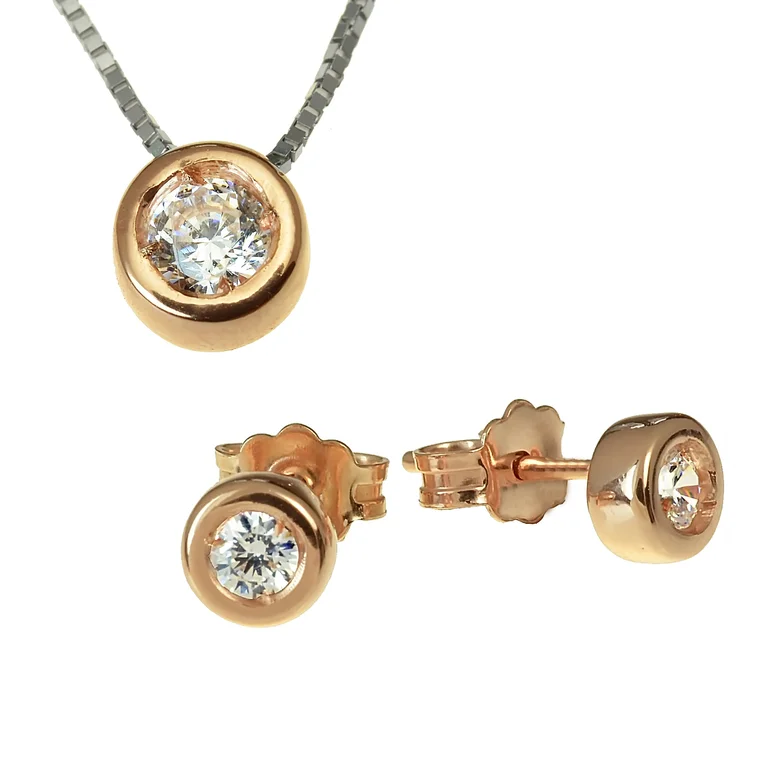 GOLDIE Zlatý set náhrdelníka a náušníc Anisa double ZI031.TR GOLDIE Zlatý set náhrdelníka a náušníc Anisa double ZI031.TR