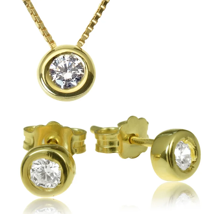 GOLDIE Zlatý set náhrdelníka a náušníc Anisa ZI028.TR GOLDIE Zlatý set náhrdelníka a náušníc Anisa ZI028.TR