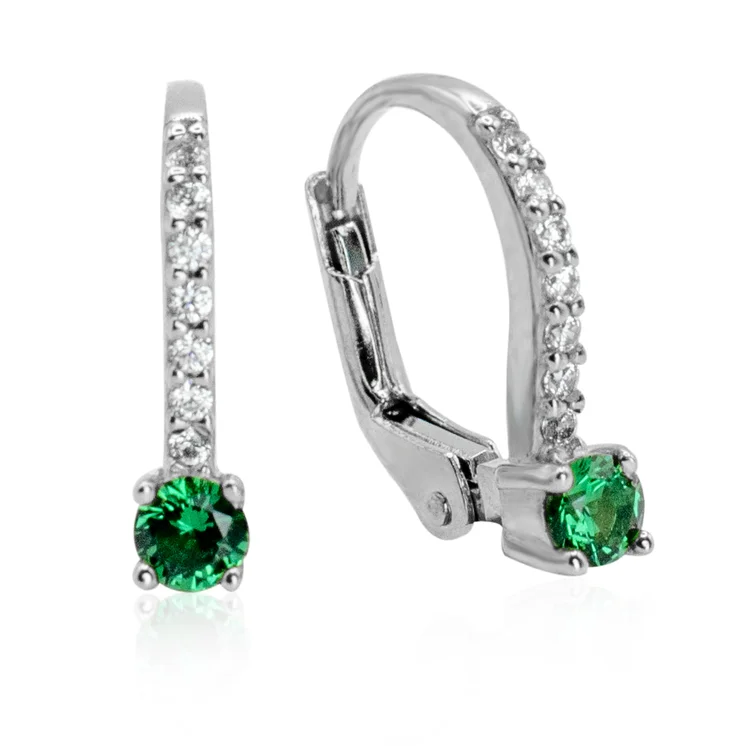 GOLDIEZlaté náušnice Evie green LEA1269.TR GOLDIEZlaté náušnice Evie green LEA1269.TR