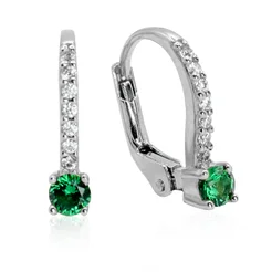 GOLDIEZlaté náušnice Evie green LEA1269.TR GOLDIEZlaté náušnice Evie green LEA1269.TR