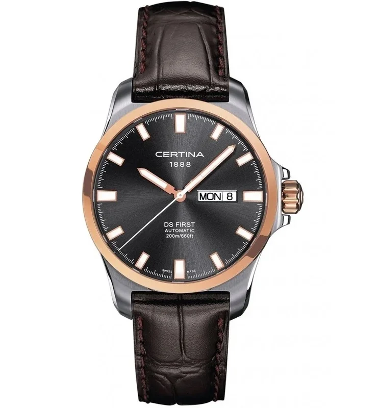 Hodinky pánske CERTINA DS FIRST AUTOMATIC, DAY-DATE 200m Hodinky pánske CERTINA DS FIRST AUTOMATIC, DAY-DATE 200m