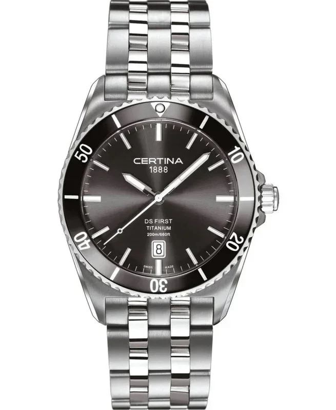 Hodinky pánske CERTINA DS FIRST CERAMIC TITANIUM - Diver‘s 200m Hodinky pánske CERTINA DS FIRST CERAMIC TITANIUM - Diver‘s 200m