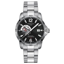 Hodinky pánske CERTINA DS PODIUM GMT SS BLACK COSC (Contr√īle Officiel Suisse des Chronom√®tres)