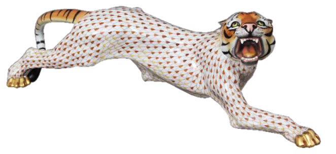 Porcelánová soška tiger HP115.VHSP34