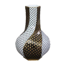 Porcelánová váza vzor fishscale HP111.VHVT1