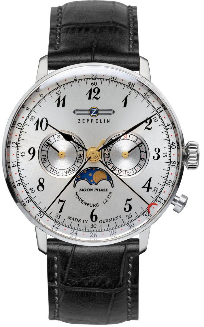 Zeppelin pánske hodinky LZ 129 Hindenburg Moonphase 7036-1 W121.ZPX