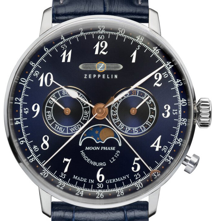 Zeppelin pánske hodinky LZ 129 Hindenburg Moonphase 7036-3 W122.ZPX