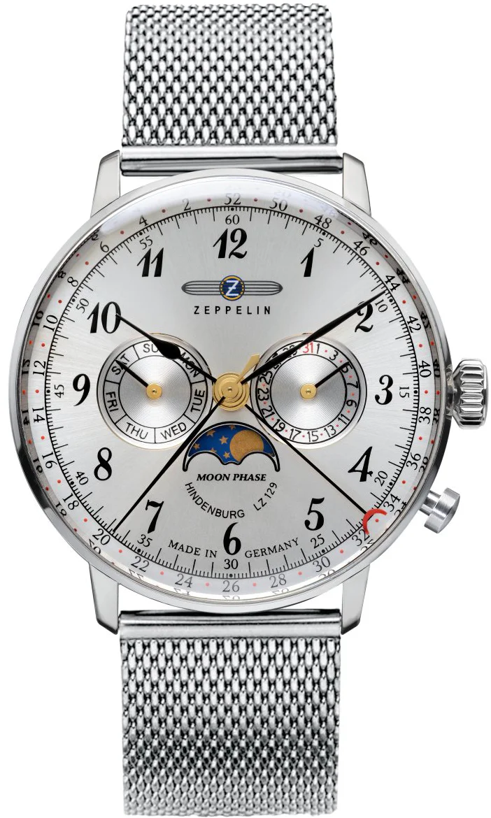 Zeppelin pánske hodinky LZ 129 Hindenburg Moonphase 7036M-1 W123.ZPX Zeppelin pánske hodinky LZ 129 Hindenburg Moonphase 7036M-1 W123.ZPX
