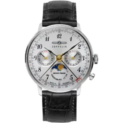 Zeppelin pánske hodinky LZ 129 Hindenburg Moonphase 7037-1 W125.ZPX Zeppelin pánske hodinky LZ 129 Hindenburg Moonphase 7037-1 W125.ZPX