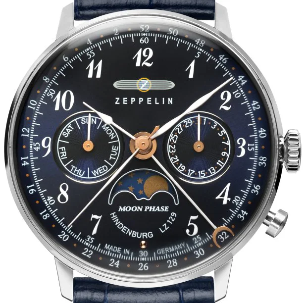 Zeppelin pánske hodinky LZ 129 Hindenburg Moonphase 7037-3 W126.ZPX Zeppelin pánske hodinky LZ 129 Hindenburg Moonphase 7037-3 W126.ZPX