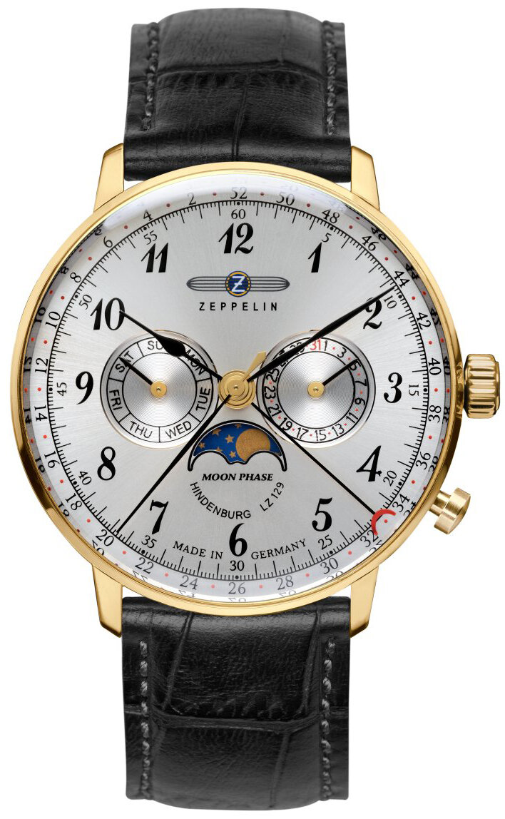 Zeppelin pánske hodinky LZ 129 Hindenburg Moonphase 7038-1 W129.ZPX