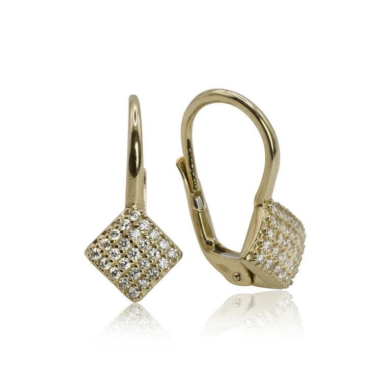 Zlaté náušnice Cube LEA1303.TR Zlaté náušnice Cube LEA1303.TR