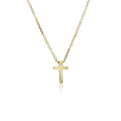 Zlatý náhrdelník krížik LNL396.SP